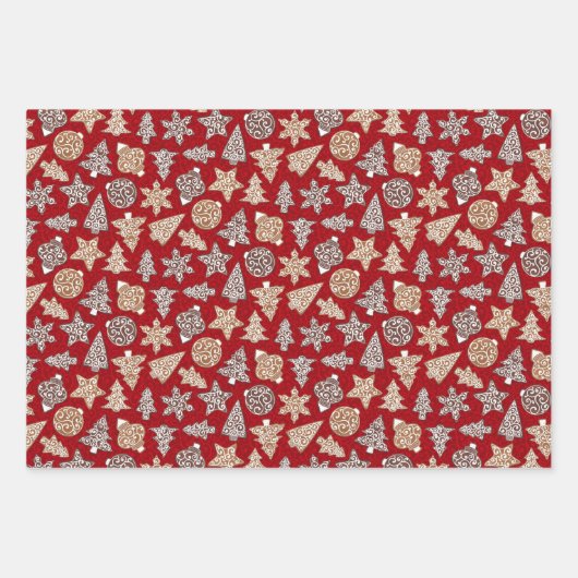 Gemengde kerstkoekjes inpakpapier vel (Voorkant 2)