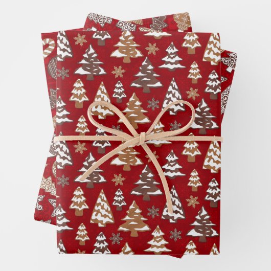 Gemengde kerstkoekjes inpakpapier vel (In situ)