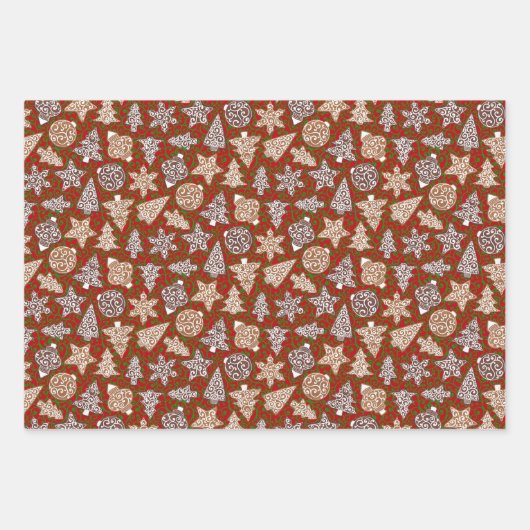 Gemengde kerstkoekjes inpakpapier vel (Voorkant 2)