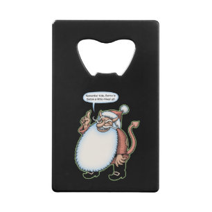 Gemengde Kerstman Creditkaart Flessenopener