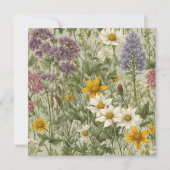  gemengde kleur bloeiende wilde bloemen (Voorkant)