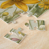 gemengde kleur bloeiende wilde bloemen legpuzzel (Zijkant)