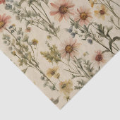 Gemengde kleur bloeiende wilde bloemen tissuepapier (Detail)