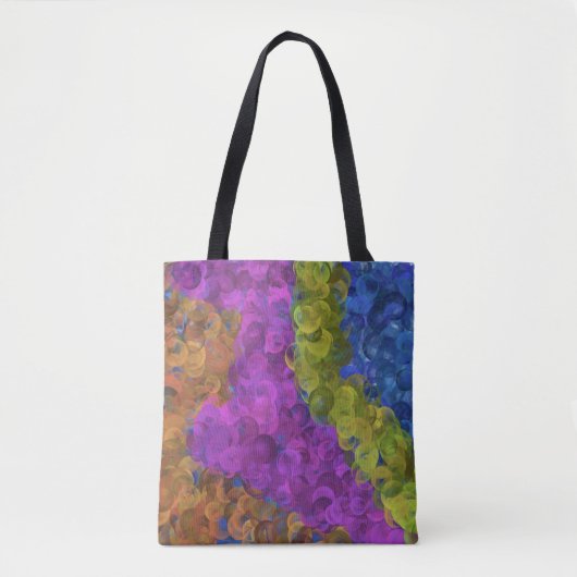 GEMENGDE KLEUR CANVAS TAS. TOTE BAG (Voorkant)
