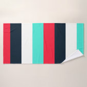 Gemengde kleur gestreepte badhanddoek – zacht en s (Badhanddoek)