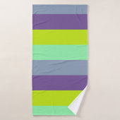 Gemengde kleur gestreepte badhanddoek – zacht en s (Badhanddoek)