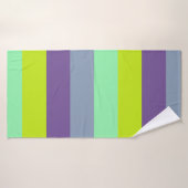 Gemengde kleur gestreepte badhanddoek – zacht en s (Badhanddoek)
