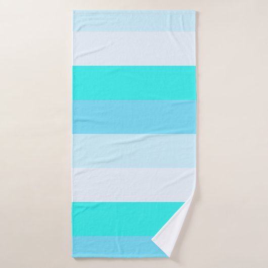 Gemengde kleur gestreepte badhanddoek – zacht en s (Badhanddoek)