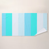 Gemengde kleur gestreepte badhanddoek – zacht en s (Badhanddoek)