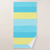 Gemengde kleur gestreepte badhanddoek – zacht en s (Badhanddoek)