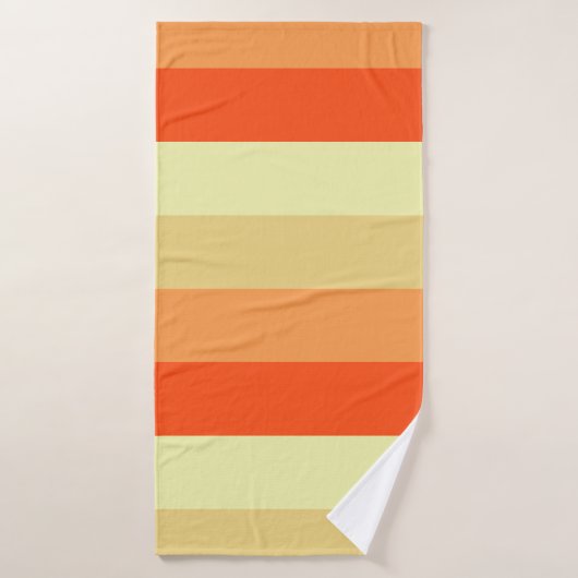 Gemengde kleur gestreepte badhanddoek – zacht en s (Badhanddoek)