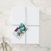 Gemengde kleuren cadeaulabel (Met Touw)
