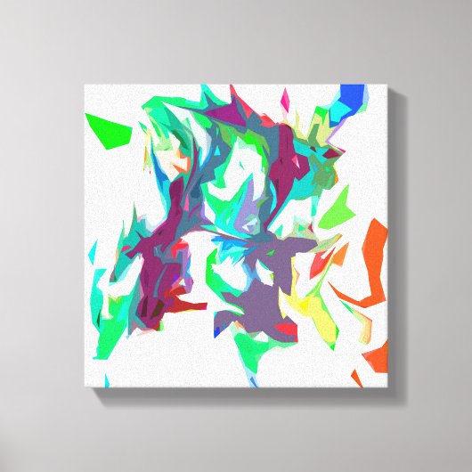 Gemengde kleuren canvas afdruk (Voorkant)
