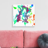 Gemengde kleuren canvas afdruk (Insitu (Woonkamer))