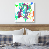 Gemengde kleuren canvas afdruk (Insitu (Slaapkamer))