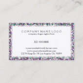 Gemengde kleuren Glitter Textuur Afdrukken Visitekaartje (Achterkant)