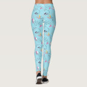 Gemengde kleuren Modern geometrisch patroon Leggings (Achterkant)