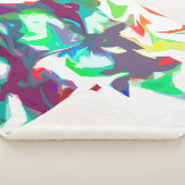 Gemengde kleuren sherpa deken (3/4)