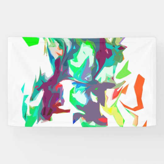 Gemengde kleuren spandoek (Horizontaal)