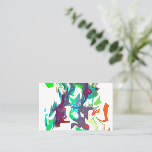 Gemengde kleuren visitekaartje (Staand voorkant)