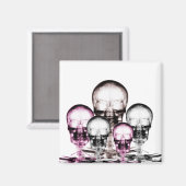 Gemengde kleuren X-Ray Vision Skeletons Skulls Magneet (Voorkant / Achterkant)