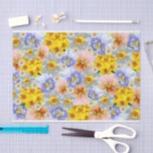 Gemengde kleurenbladbloemen en deaffodis tissuepapier (Craft)