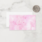 Gemengde kleurenroze Abstracte Waterverf afdrukken Notitiekaartje (Voorkant / Achterkant in situ)