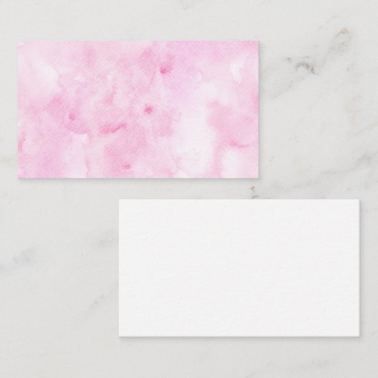 Gemengde kleurenroze Abstracte Waterverf afdrukken Notitiekaartje (Voorkant / Achterkant)