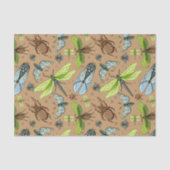 Gemengde kleurrijke buisjes en insecten tissuepapier (Voorkant)