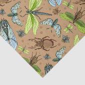 Gemengde kleurrijke buisjes en insecten tissuepapier (Detail)