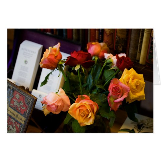 Gemengde kleurrijke Rozen Bouquet (Voorkant Horizontaal)
