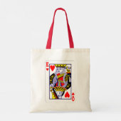 Gemengde Koning en koningin - Twee gekruiste Kaart Tote Bag (Achterkant)