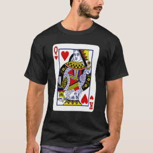 Gemengde Koning & Koningin - Twee gekruiste speelk T-shirt