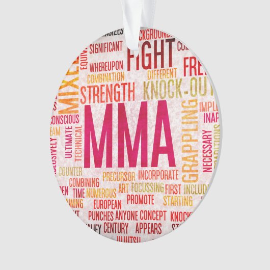 Gemengde krijgskunst of MMA als baanconcept Ornament (voorkant)