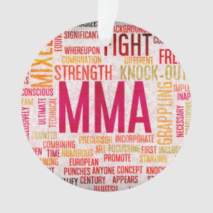 Gemengde krijgskunst of MMA als baanconcept Ornament