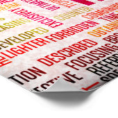 Gemengde krijgskunst of MMA als baanconcept Poster (Hoek)