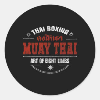 Gemengde krijgskunst Thai Boxing Muay Thai Ronde Sticker