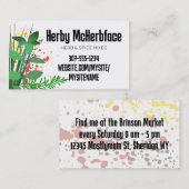 Gemengde kruiden 2 culinaire chef catering visitek visitekaartje (Voorkant / Achterkant)