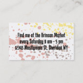 Gemengde kruiden 2 culinaire chef catering visitek visitekaartje (Achterkant)