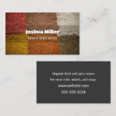 Gemengde kruiden specerijen visitekaartje (Voorkant / Achterkant)