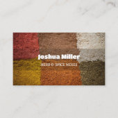 Gemengde kruiden specerijen visitekaartje (Voorkant)