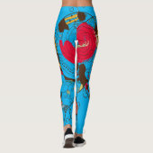 Gemengde kunst ontwerp Leggings (Achterkant)