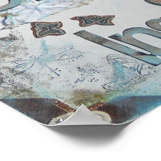 Gemengde kunstdromen van de Kunst van Media ontdek Poster (Hoek)