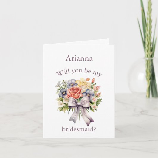 Gemengde lente boeket Bright Floral zal je zijn Bedankkaart (Voorkant)