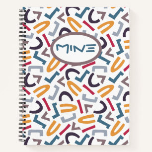 Gemengde letters, Abstract, modern, dagboek Notitieboek