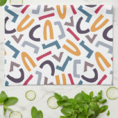 Gemengde letters, Abstract, modern Theedoek (Gevouwen)