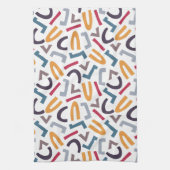 Gemengde letters, Abstract, modern Theedoek (Verticaal)