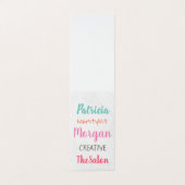 Gemengde lettertypen (kleurrijk) visitekaartje (Buitenkant ongevouwen)