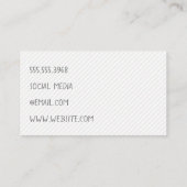 Gemengde Lettertypen | Moderne Achtergrond Visitekaartje (Achterkant)