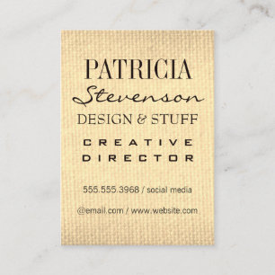 Gemengde lettertypen / Sepia-structuur Visitekaartje